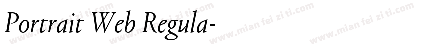 Portrait Web Regula字体转换